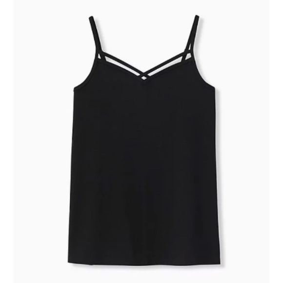 🆕 Black Crisscross Foxy Cami Top 2X 18 20 NWT - Picture 5 of 8